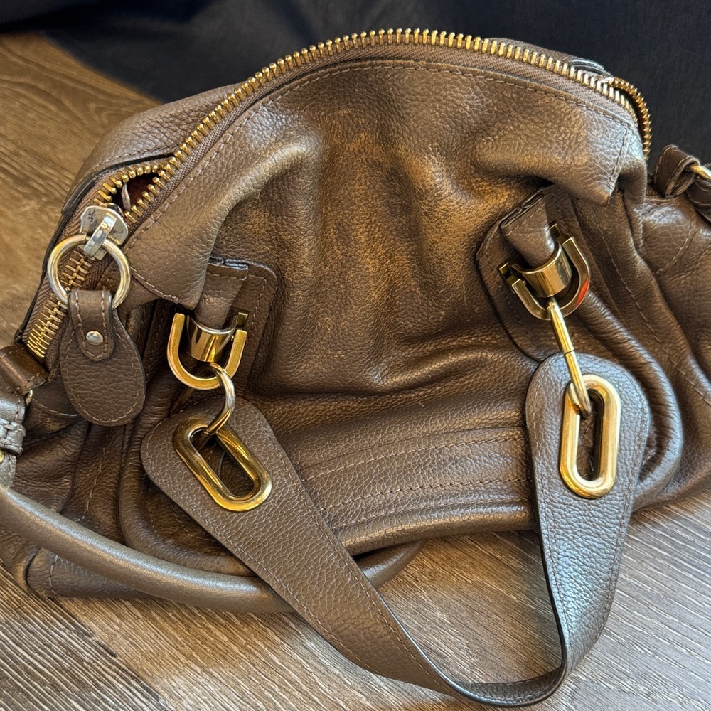 Chloe Paraty Rock Color Leather Shoulder Bag with Gold Hardware LH - Picture 2 of 8
